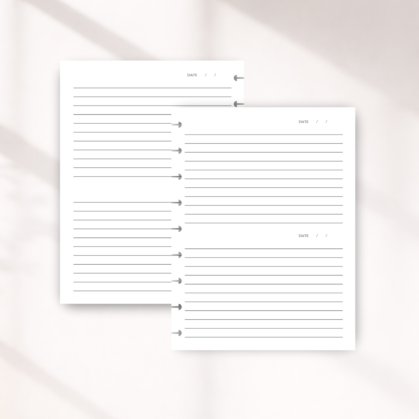 Half Page Journal Inserts | Compact Daily Reflection Pages