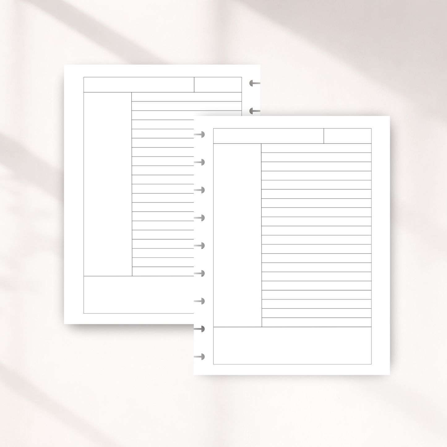 Cornell Notes Inserts | Flexible Note Taking & Study Notes