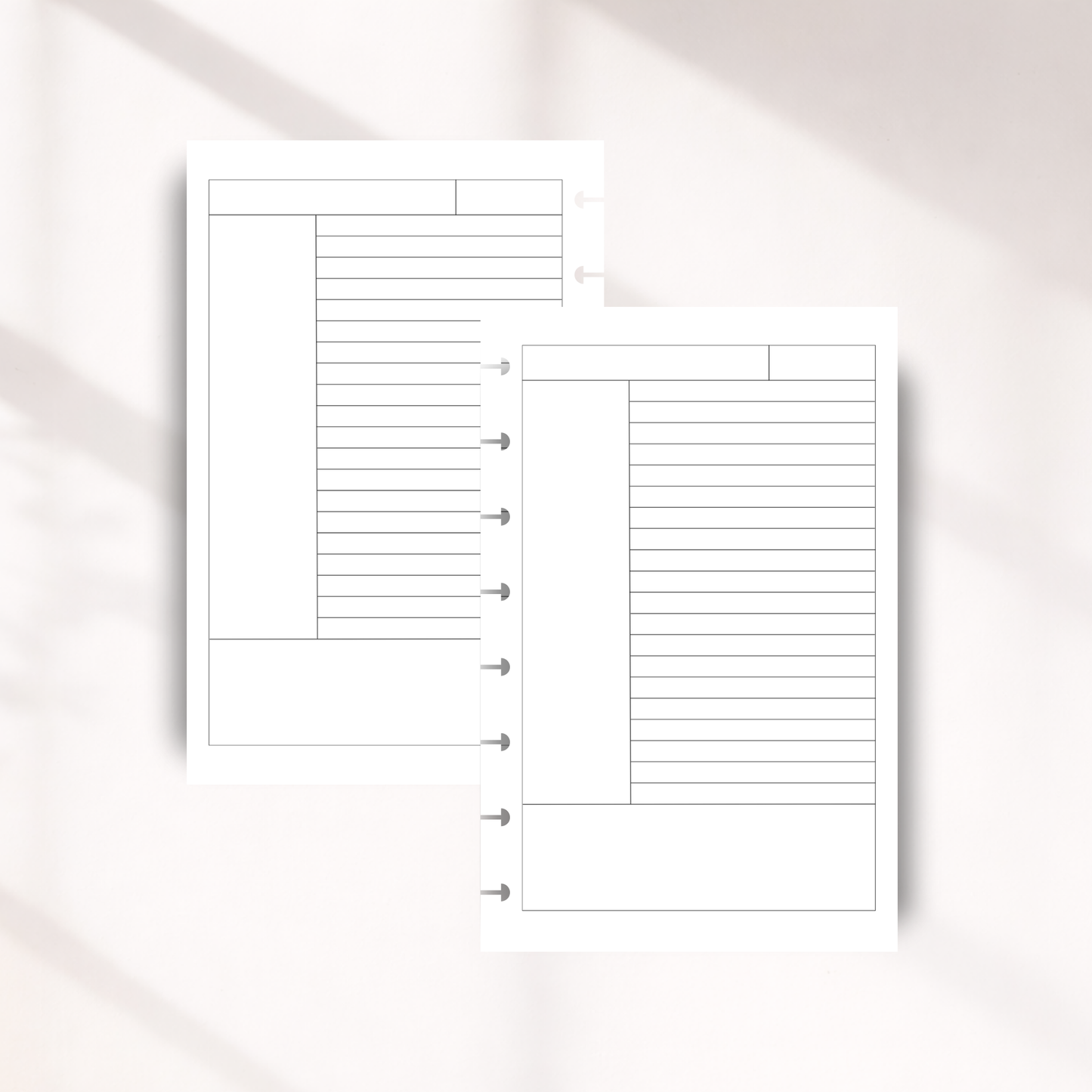 Cornell Notes Inserts | Flexible Note Taking & Study Notes