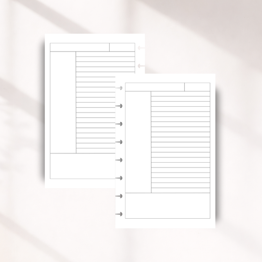 Cornell Notes Inserts | Flexible Note Taking & Study Notes