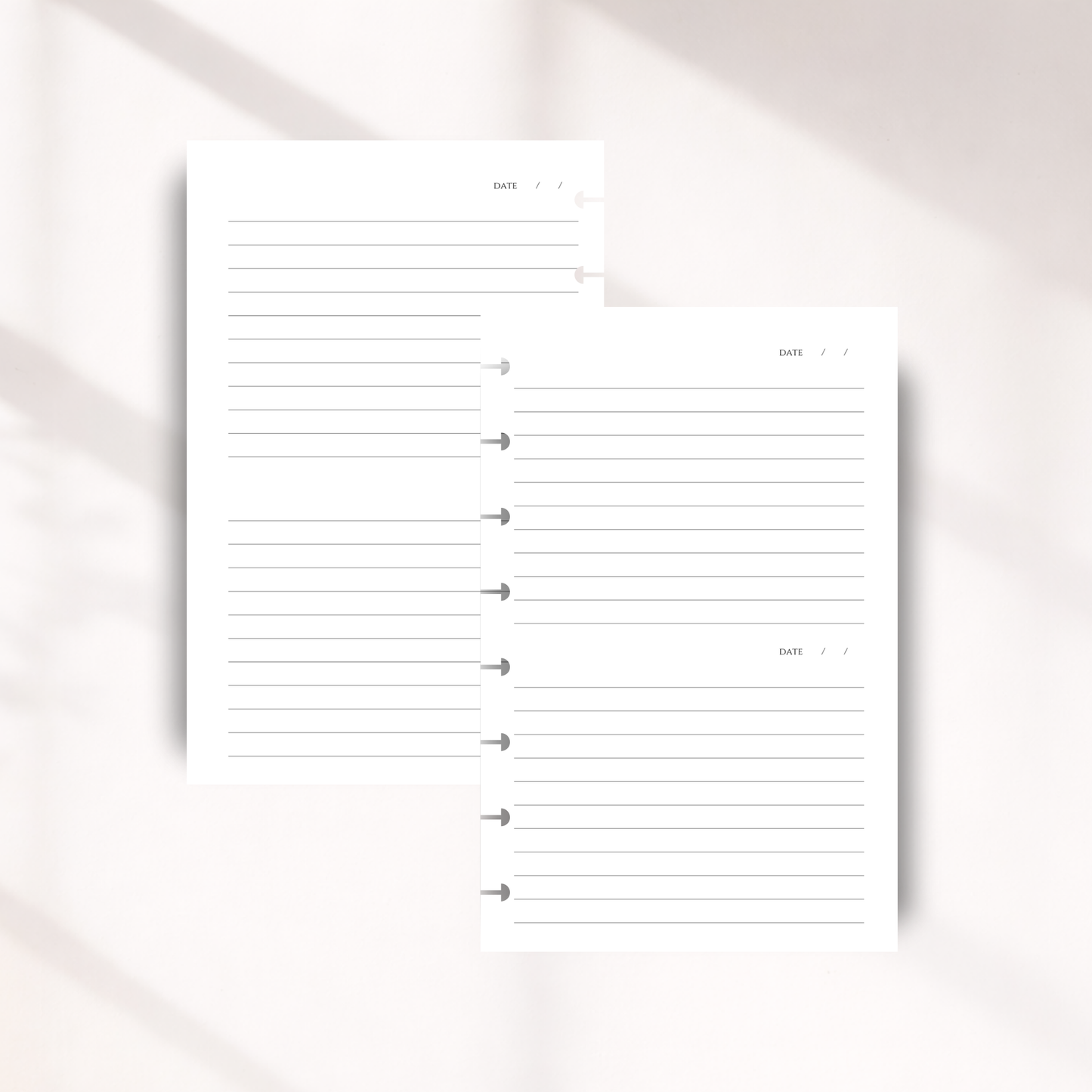 Half Page Journal Inserts | Compact Daily Reflection Pages
